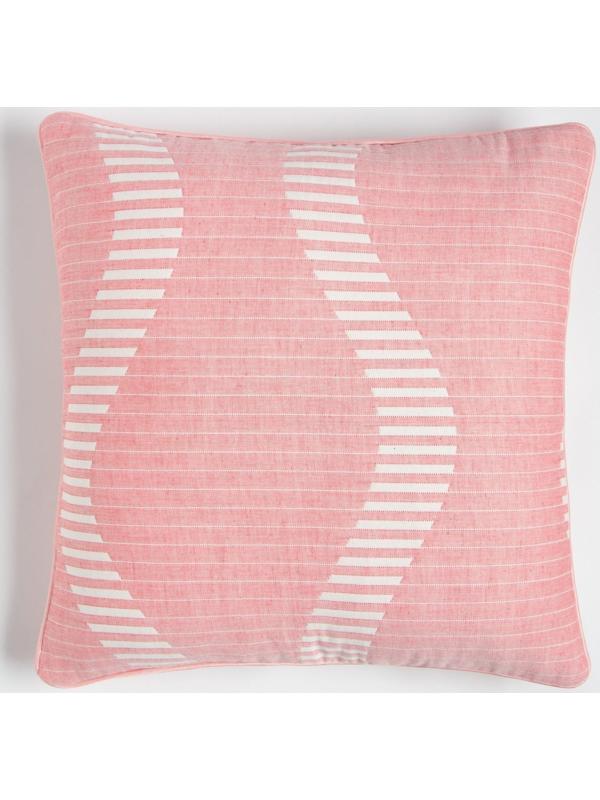 Наволочка декоративная Этель «Волны» цвет розовый 40х40 см, 100% хлопок