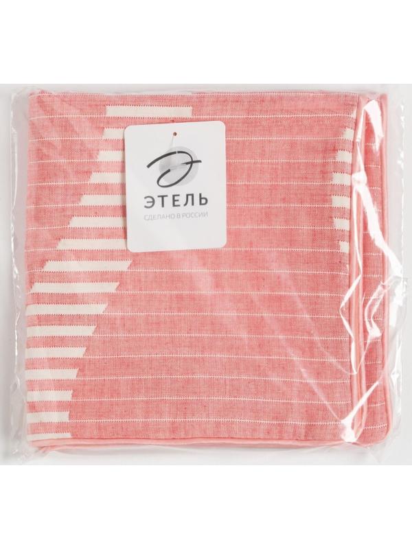 Наволочка декоративная Этель «Волны» цвет розовый 40х40 см, 100% хлопок