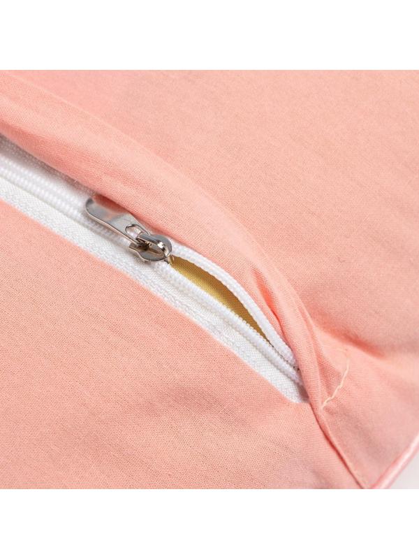 Наволочка декоративная Этель «Волны» цвет розовый 40х40 см, 100% хлопок