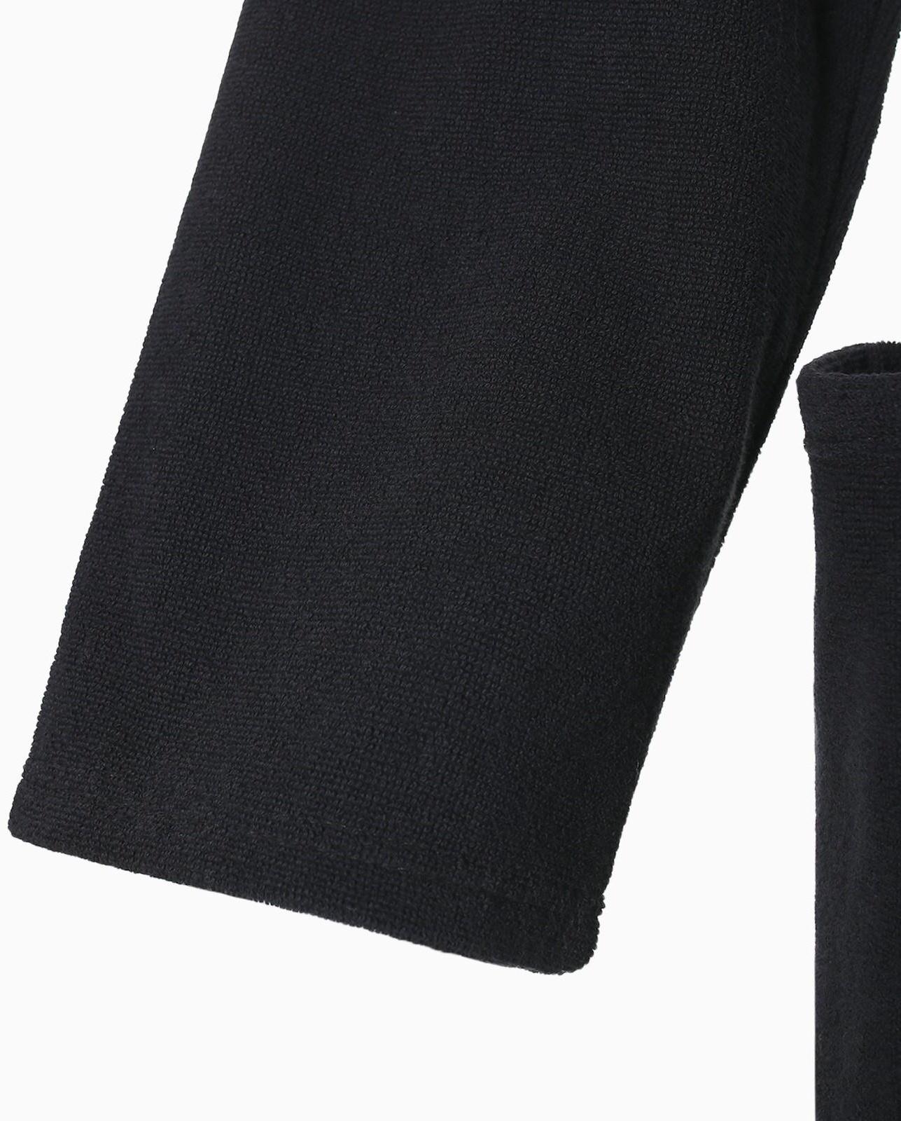 Халат махровый Экономь и Я женский, р 50-52 цвет черный, 100% хлопок с AIRO, 320 г/м2