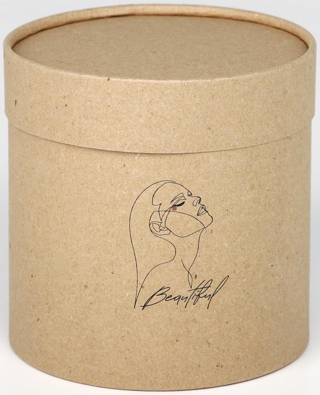 Шляпная коробка из крафта «Beautiful», 15 х 15 см