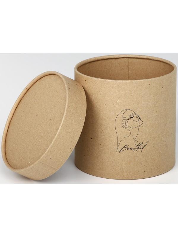 Шляпная коробка из крафта «Beautiful», 15 х 15 см