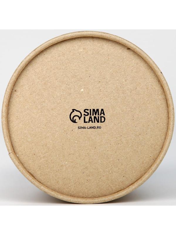 Шляпная коробка из крафта «Flowers», 12 х 12 см