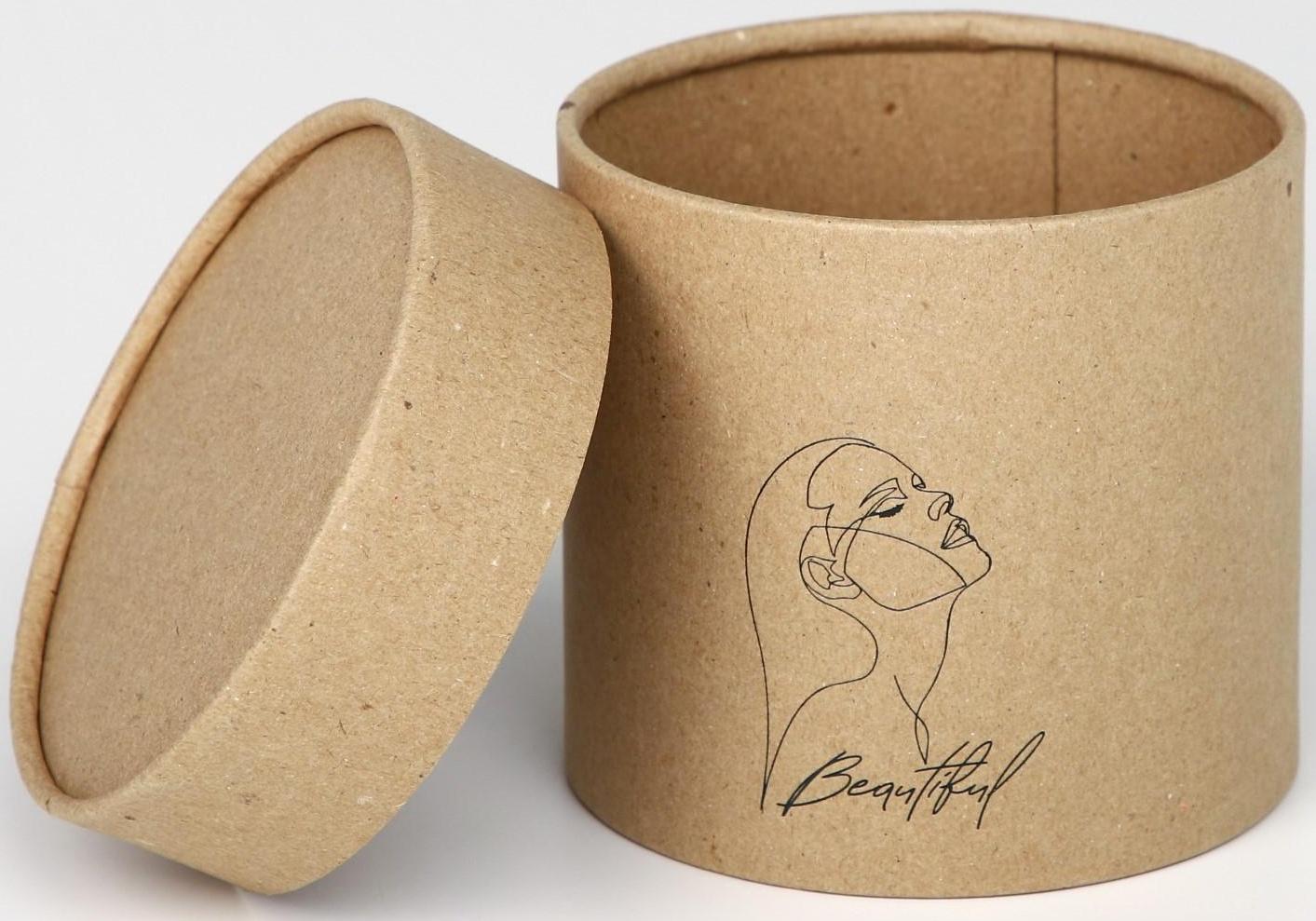 Шляпная коробка из крафта «Beautiful», 12 х 12 см