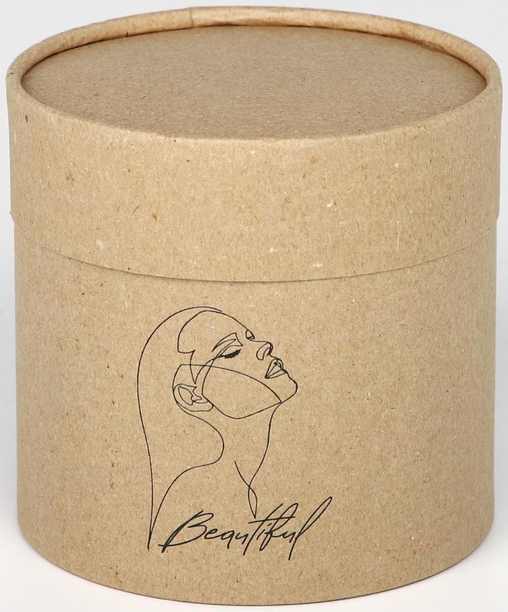 Шляпная коробка из крафта «Beautiful», 12 х 12 см