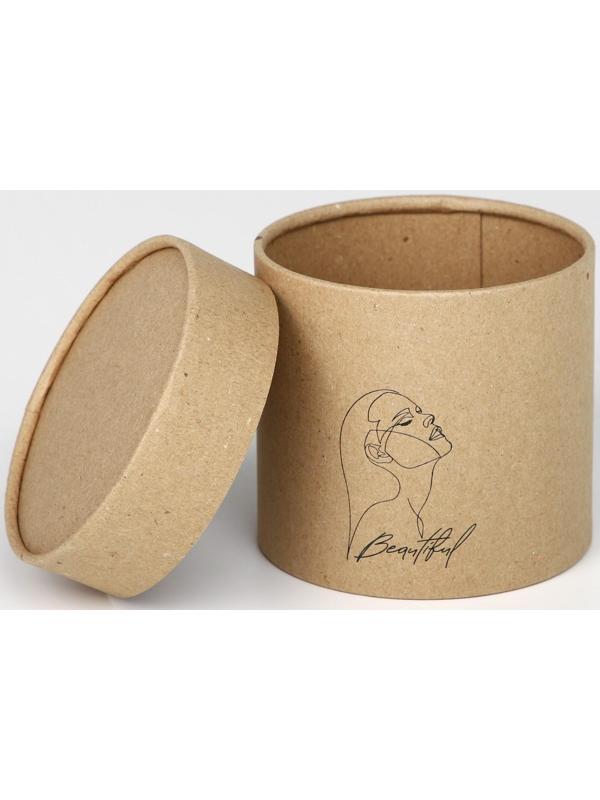 Шляпная коробка из крафта «Beautiful», 12 х 12 см
