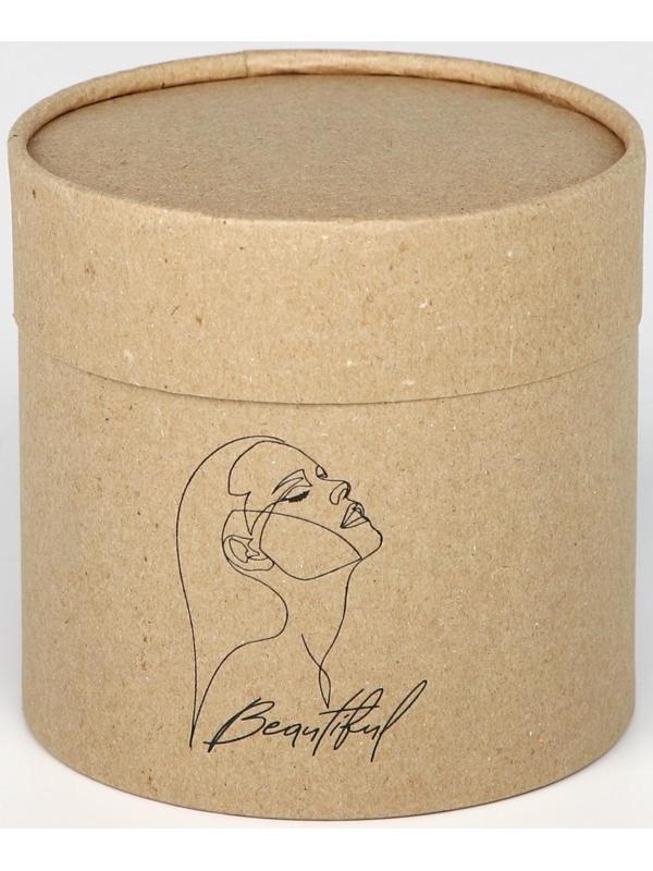 Шляпная коробка из крафта «Beautiful», 12 х 12 см