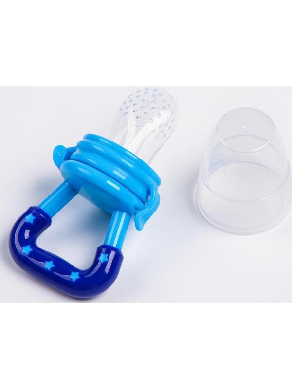 Ниблер для прикорма, с силиконовой сеточкой, цвет голубой