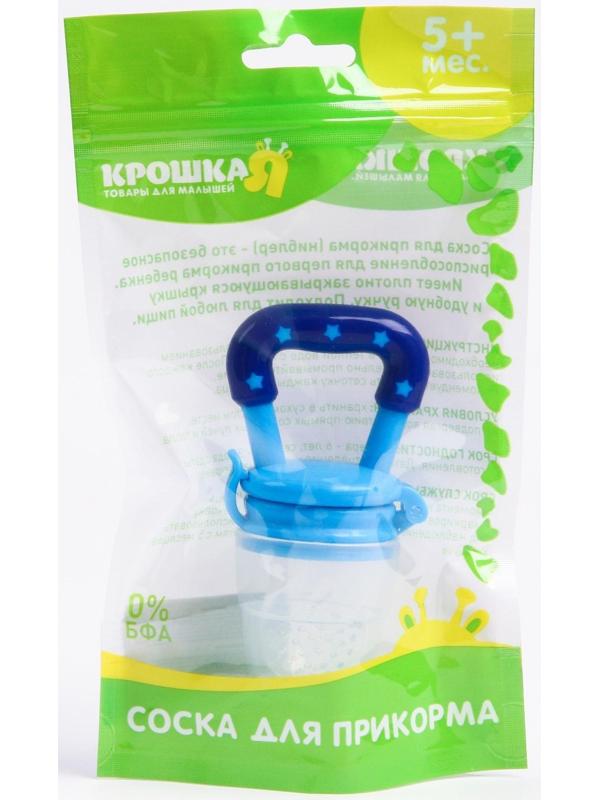 Ниблер для прикорма, с силиконовой сеточкой, цвет голубой