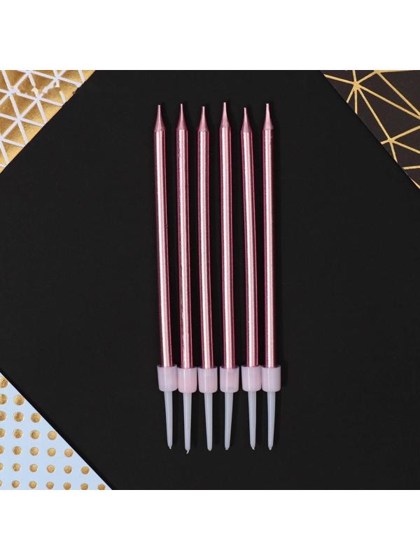 Свечи в торт «С Днем Рождения», 6 шт.