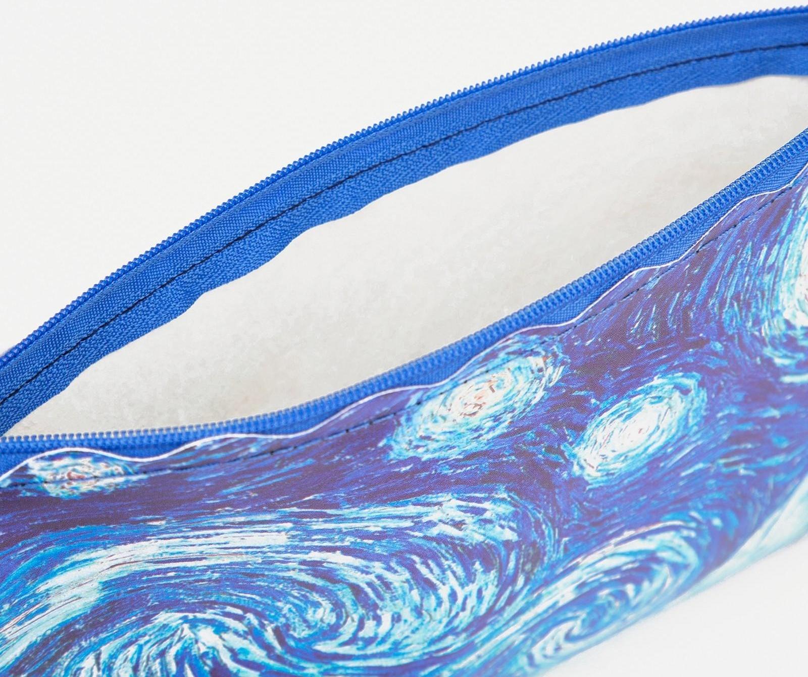 Косметичка на молнии, цвет синий