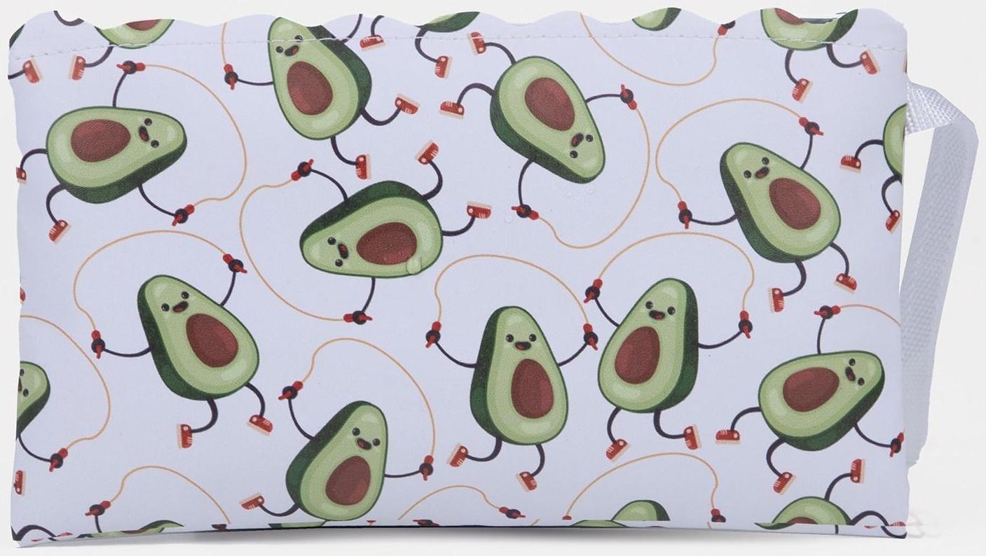 Косметичка на молнии, цвет белый