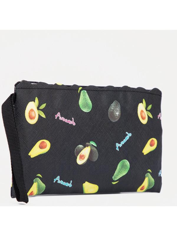 Косметичка на молнии, цвет чёрный