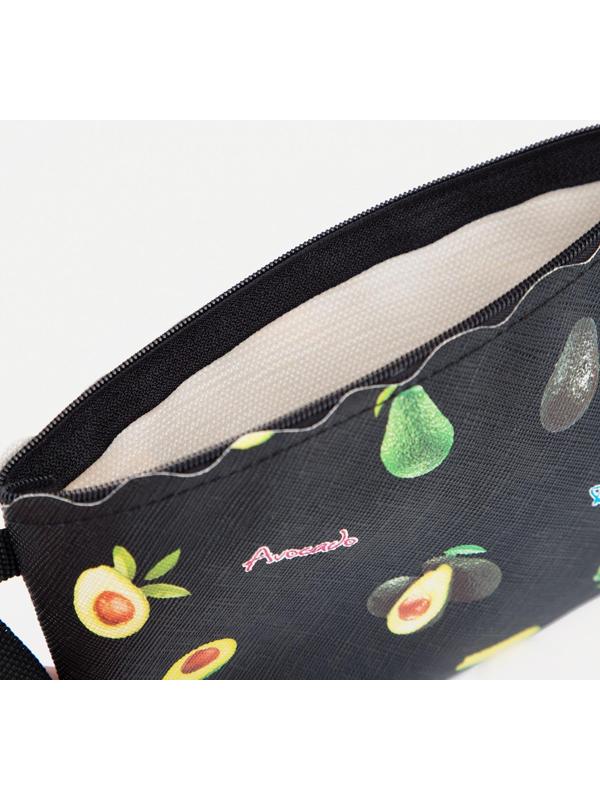 Косметичка на молнии, цвет чёрный