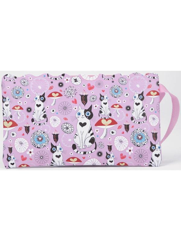 Косметичка на молнии, цвет розовый