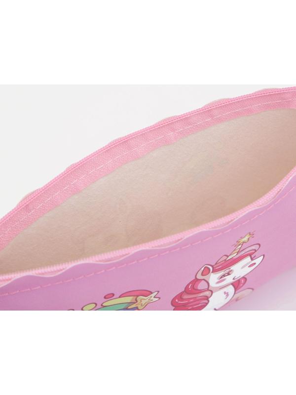 Косметичка на молнии, цвет розовый