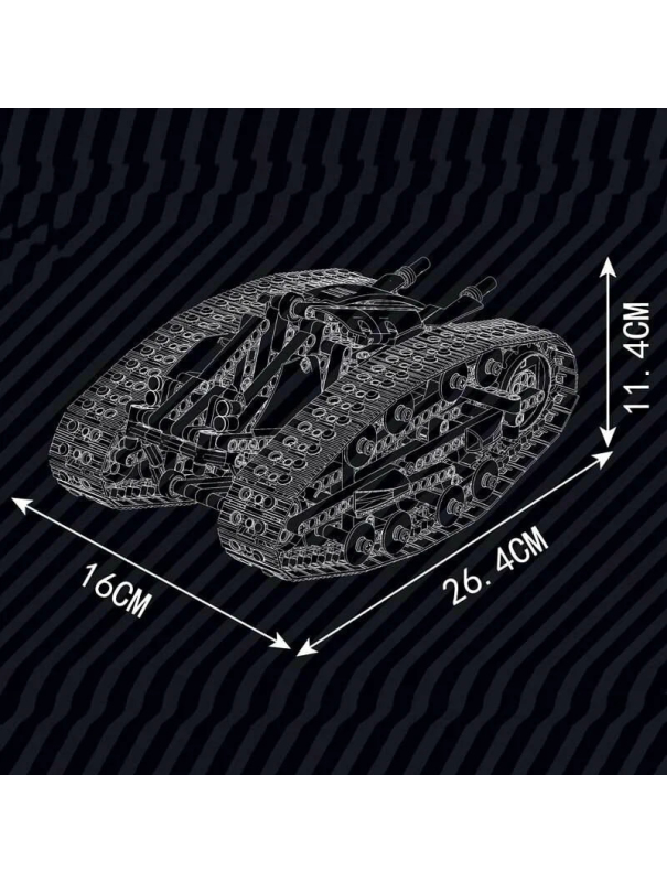 Радиоуправляемый конструктор Mould King «Гусеничный вездеход» 13153 / 836 деталей