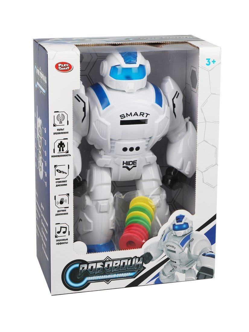 Робот, ИК управление, сенсор.управление, свет, звук, стреляет, в комплекте:
м/дисками 10шт., эл.пит.АА*6шт.не вх.в комплект, коробка, в ассортименте