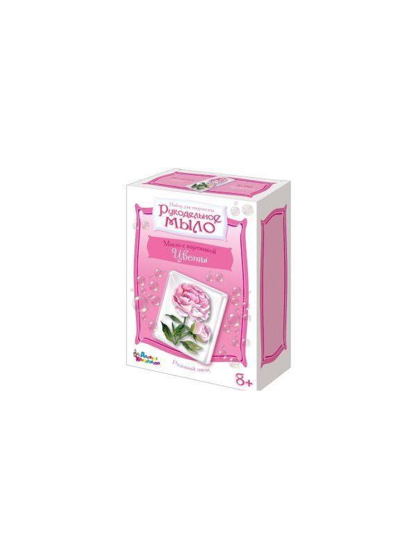 Набор для изгот. мыла с картинкой Розовый пион