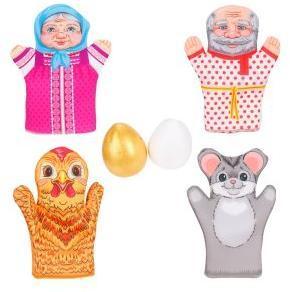 Кукольный театр. Курочка Ряба (4 куклы-перчатки)