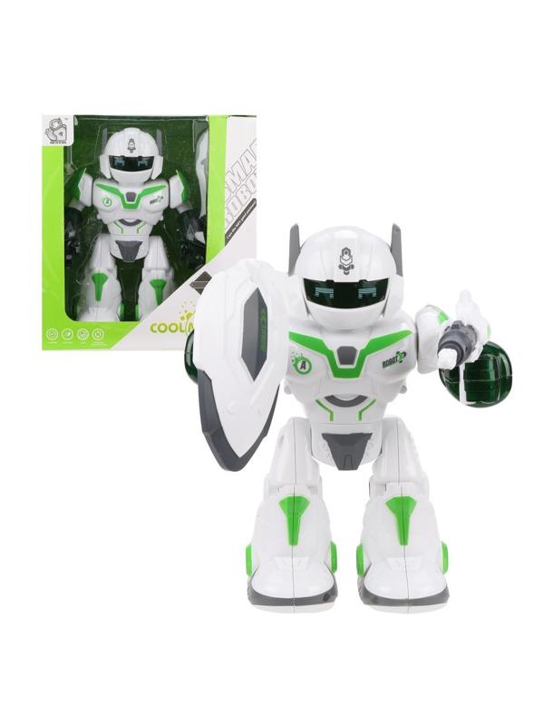 ДЕФЕКТ УПАКОВКИ Робот эл., свет, звук, эл.пит.АА*3шт.не вх.в комплект, коробка