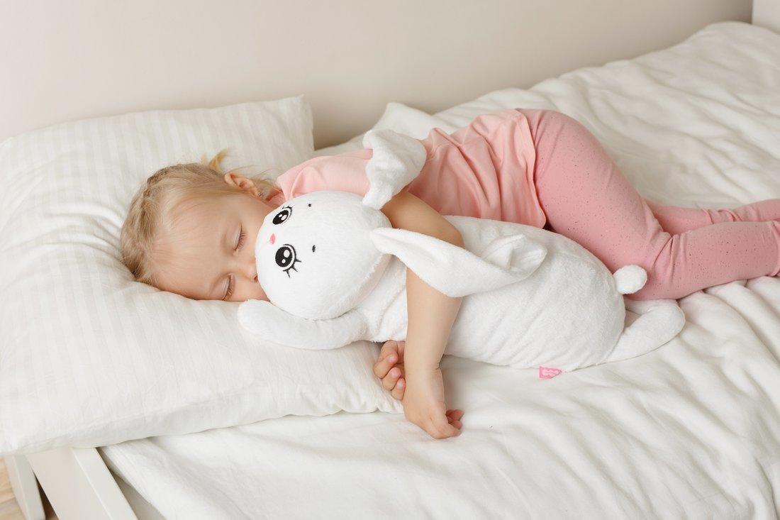 Мягкая игрушка Подушка Зайка Снежинка 50 см