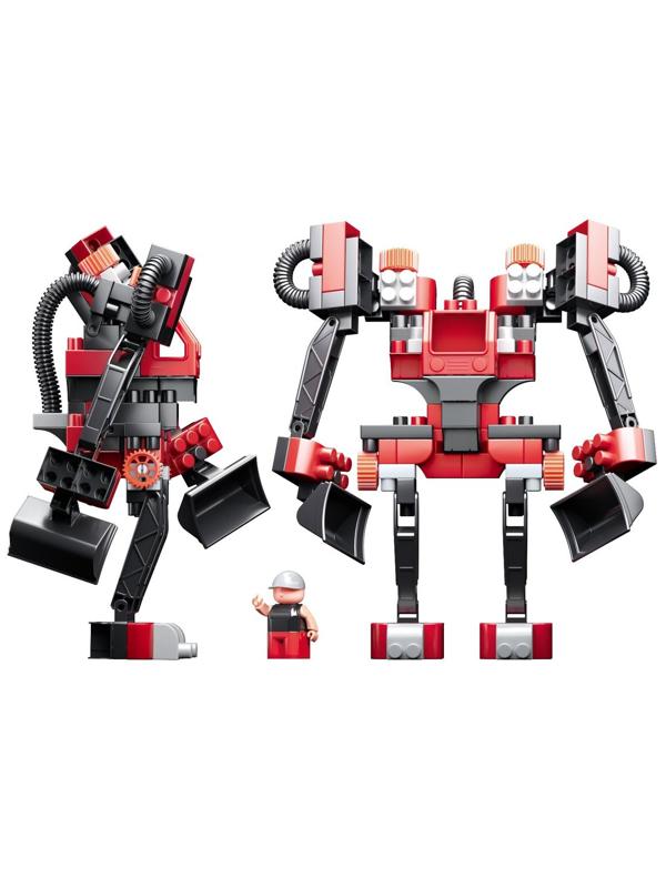 Конст-р Technobot, набор с большим роботом и пилотом, 99 эл