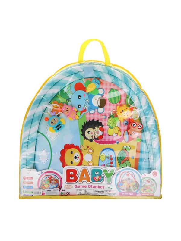 Коврик развивающий Зоосадик 72*62см, дуги, игрушки, пакет