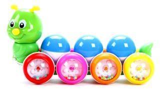 Каталка Гусеница с шариками