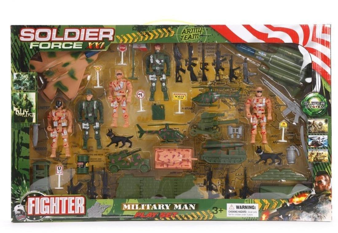 ДЕФЕКТ УПАКОВКИ Набор Военный полигон, фигурки, техника, аксессуары