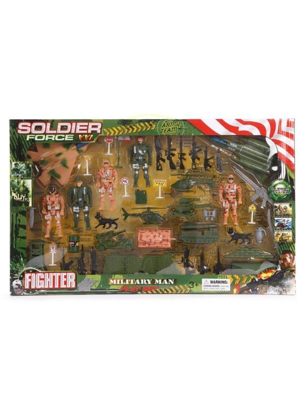 ДЕФЕКТ УПАКОВКИ Набор Военный полигон, фигурки, техника, аксессуары