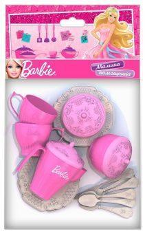 Набор чайной посудки Барби, 18 предметов в пакете