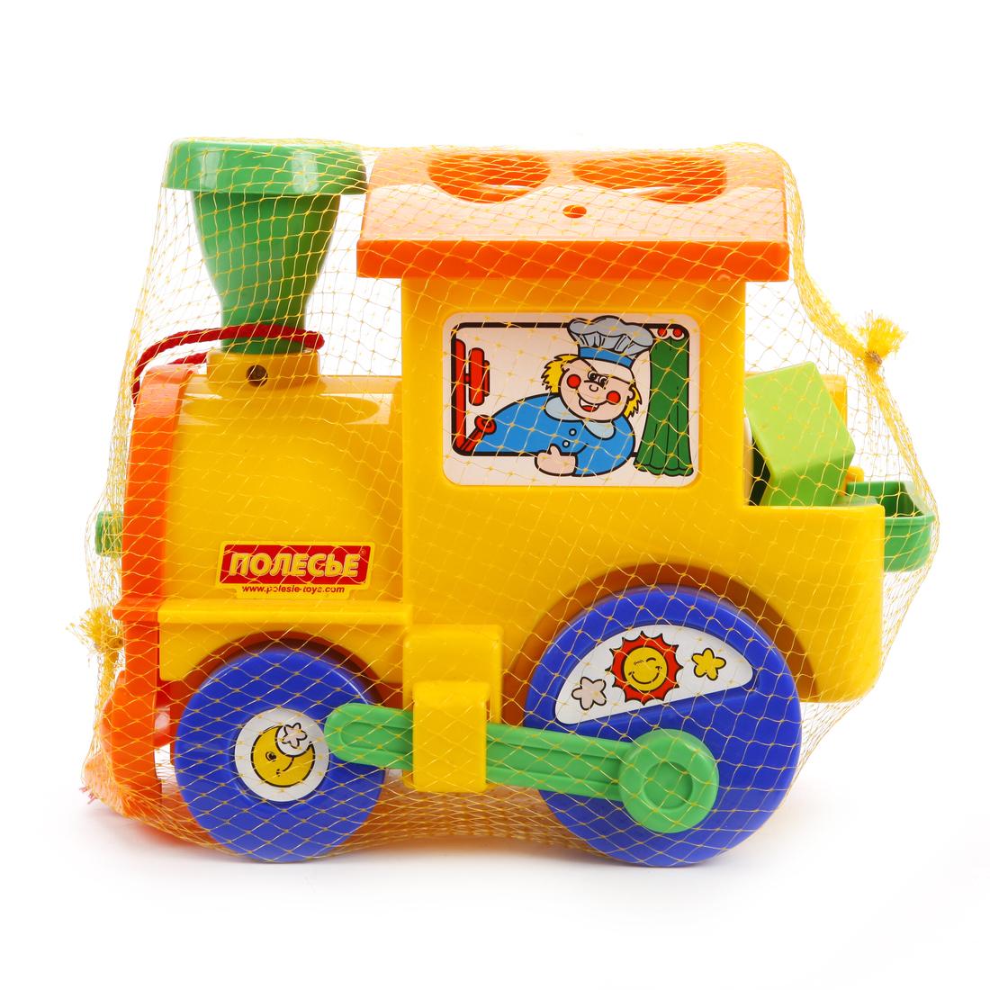 Каталка лог. Занимательный паровоз,сетка