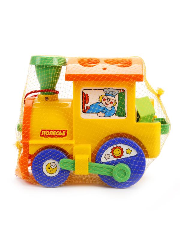 Каталка лог. Занимательный паровоз,сетка