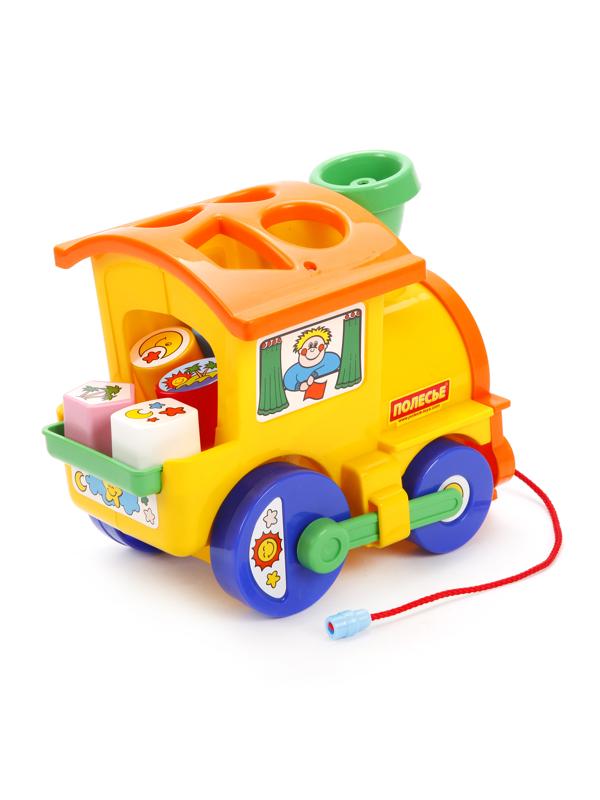 Каталка лог. Занимательный паровоз,сетка