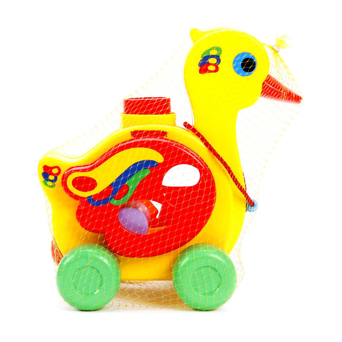 Каталка лог. Уточка-несушка,сетка