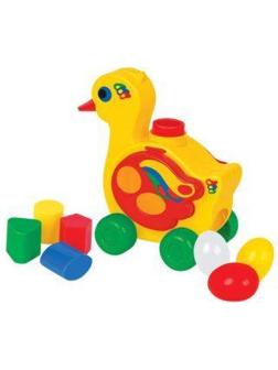 Каталка лог. Уточка-несушка,сетка