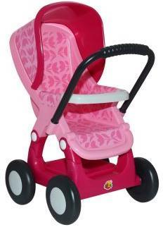 Коляска для кукол №2 прогулочная 4-х колёс., в асс-те