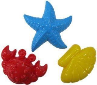 Формочки (краб, морская звезда, ракушка) в асс-те