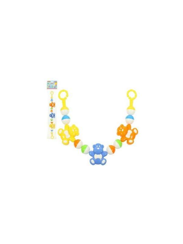 Погремушка-подвеска Смешные обезьянки (54 см), в асс-те