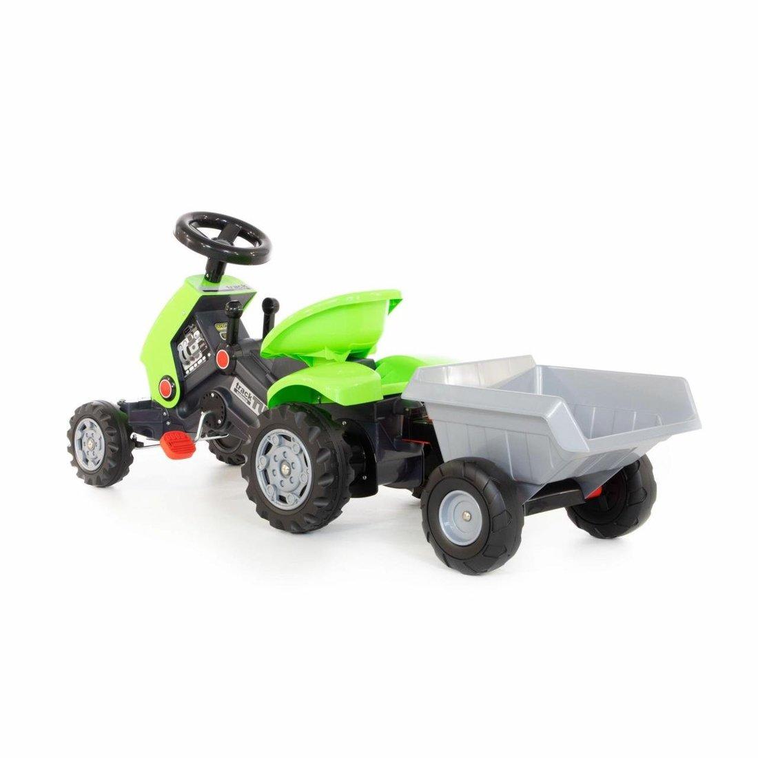 Каталка-трактор с педалями Turbo-2 с полуприцепом