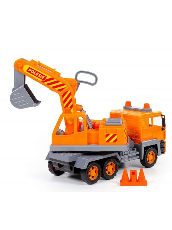 Автомобиль-экскаватор Алмаз №2 инерционный