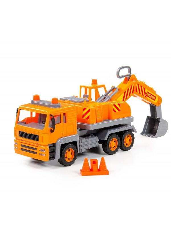 Автомобиль-экскаватор Алмаз №2 инерционный