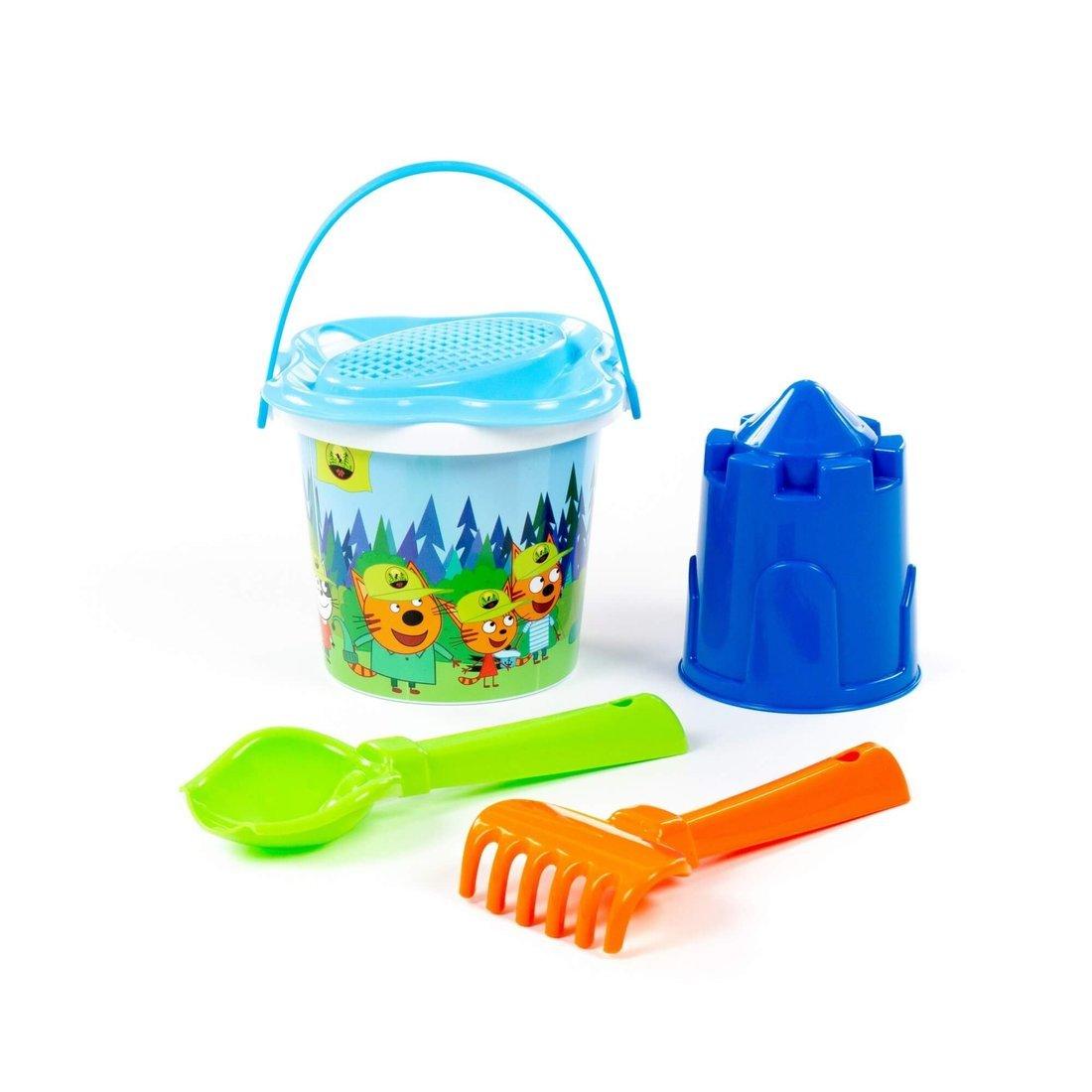 Набор для песка 2 Три кота. Мир приключений (5 предметов), в ассорт.