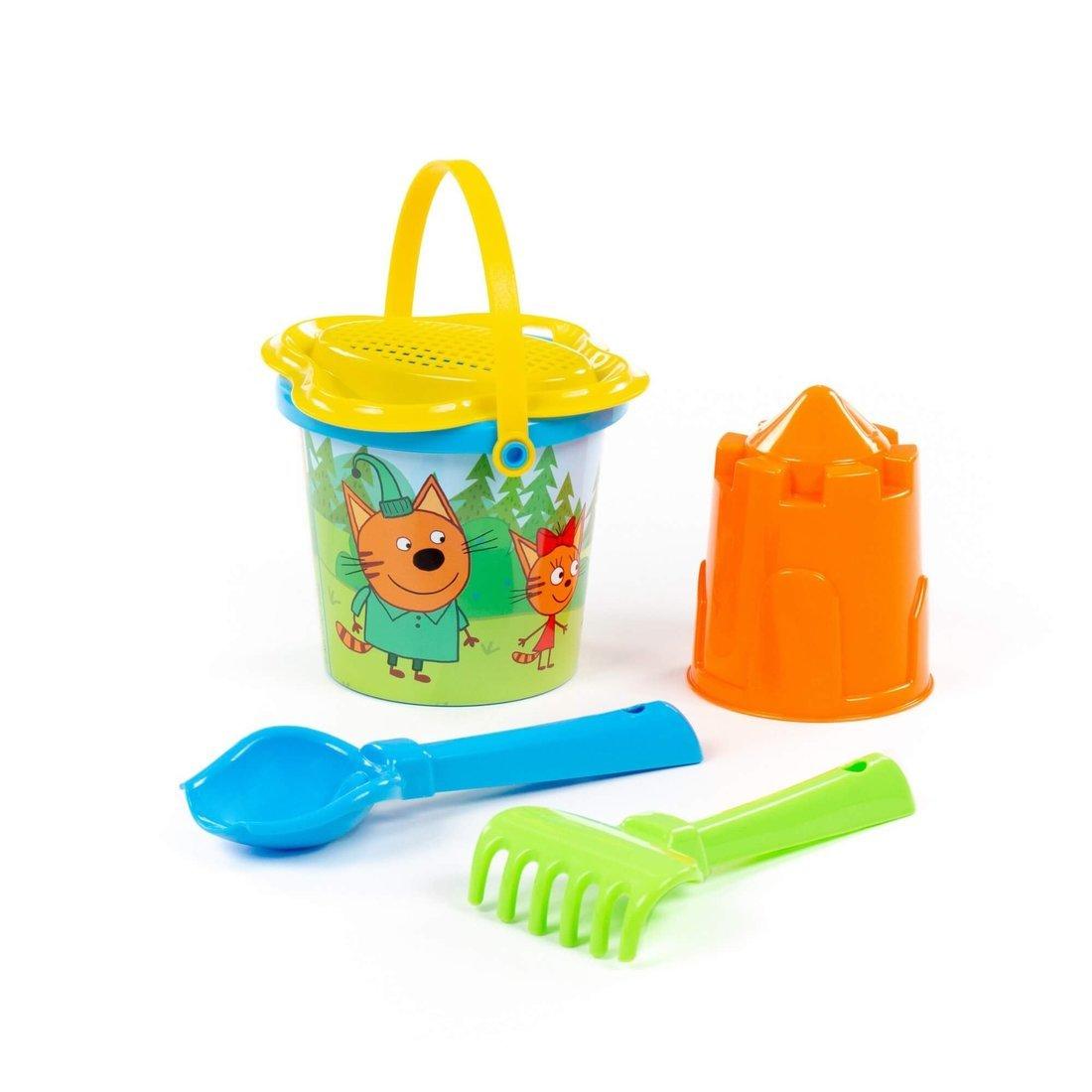 Набор для песка 2 Три кота. Мир приключений (5 предметов), в ассорт.