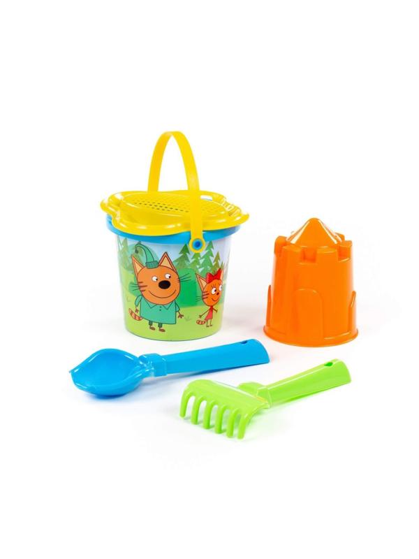 Набор для песка 2 Три кота. Мир приключений (5 предметов), в ассорт.