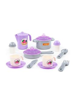 Набор детской посуды Настенька на 2 персоны, 18 элементов