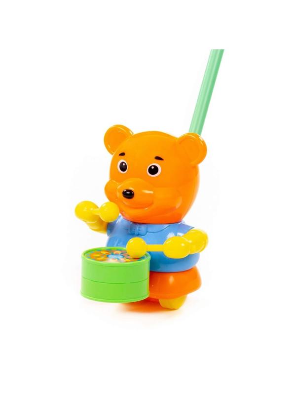 Каталка Медвежонок с ручкой