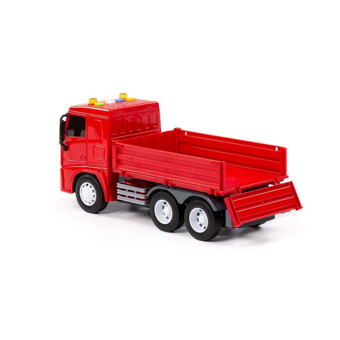 Автомобиль МАЗ, бортовой инерционный (со светом и звуком)