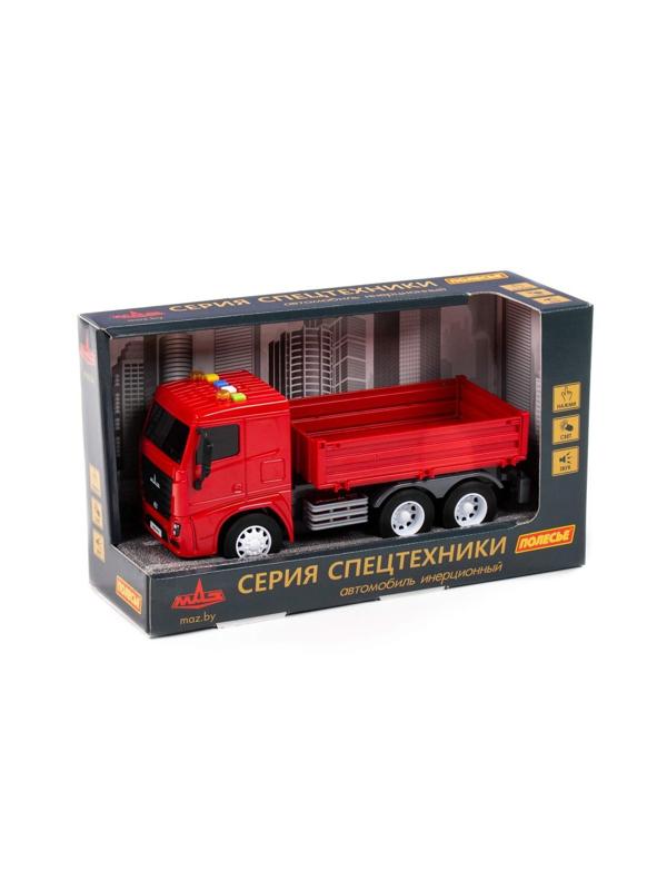 Автомобиль МАЗ, бортовой инерционный (со светом и звуком)